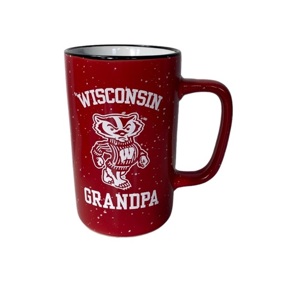 NWT Neil Enterprises, Inc. Wisconsin Red & White Camper Mug - Grandpa - Picture 2 of 7